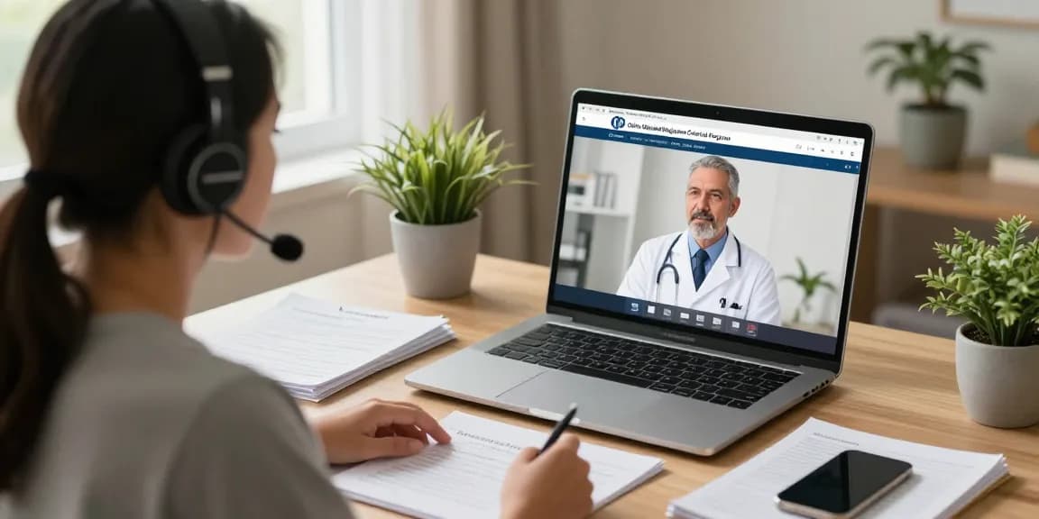 Patient consultation for MMJ card Ohio in a cozy home office setting